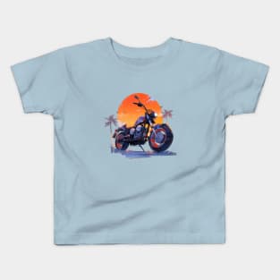 Cool Motorcycle Design Retro Style Kids T-Shirt